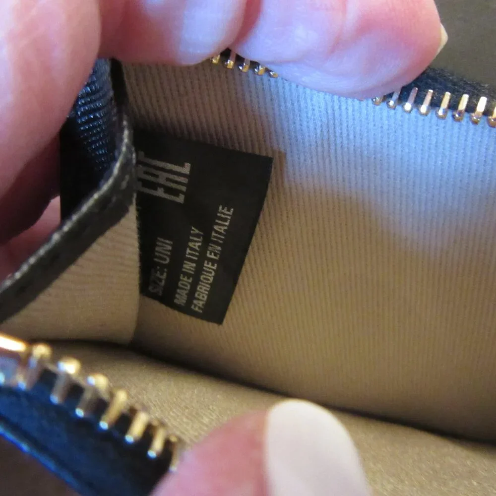 MARNI Zipped Coin & Card Case in Black Saffiano Leather MSRP $395 - Picture 6 of 9